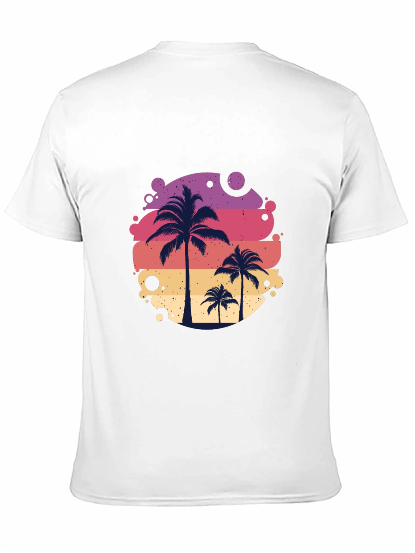 Tropical Palm Tree Graphic Tee - Summer Vibes Shirt