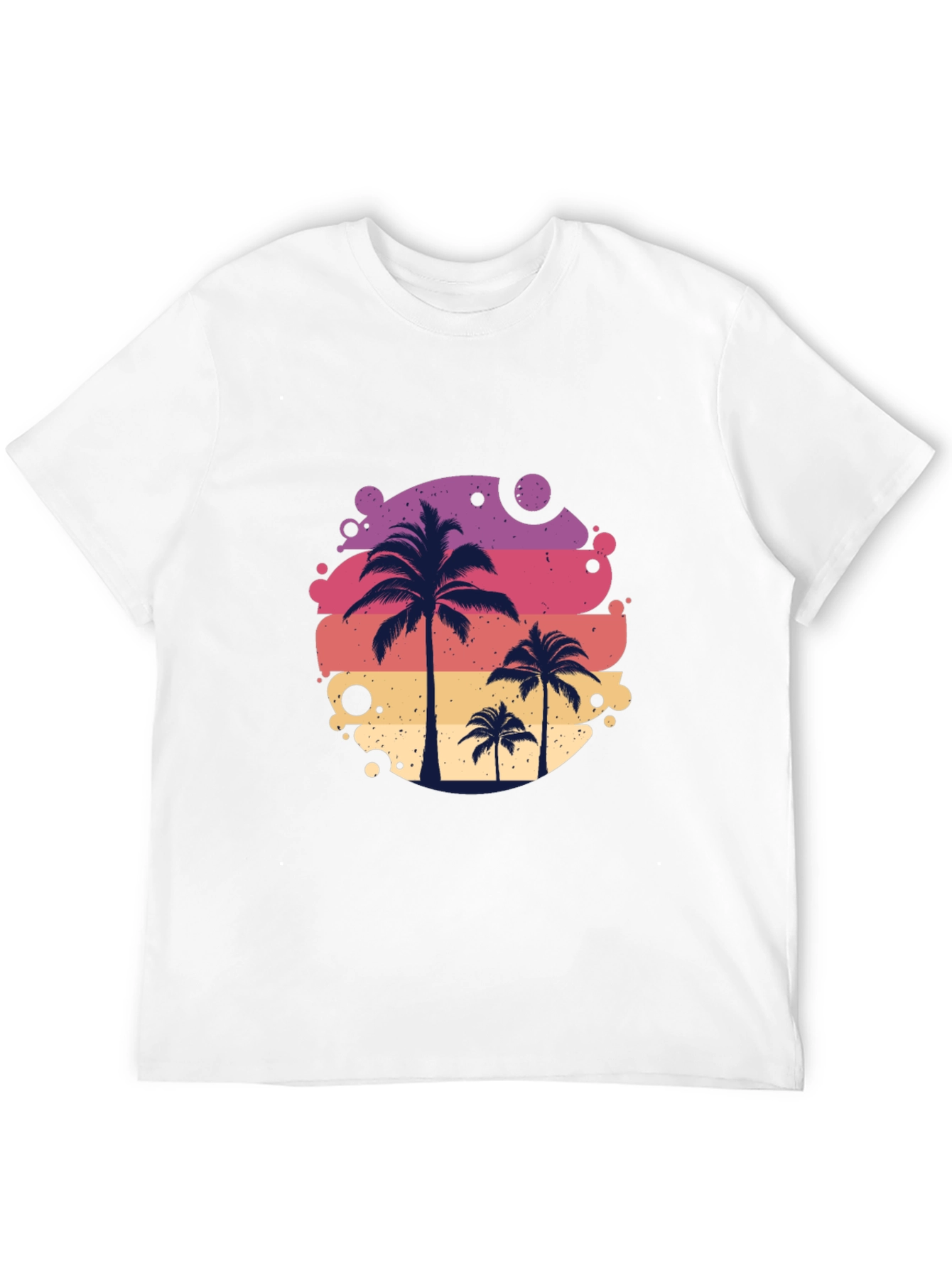 Tropical Palm Tree Graphic Tee - Summer Vibes Shirt