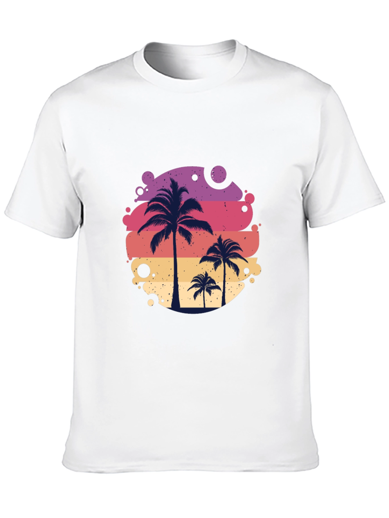 Tropical Palm Tree Graphic Tee - Summer Vibes Shirt