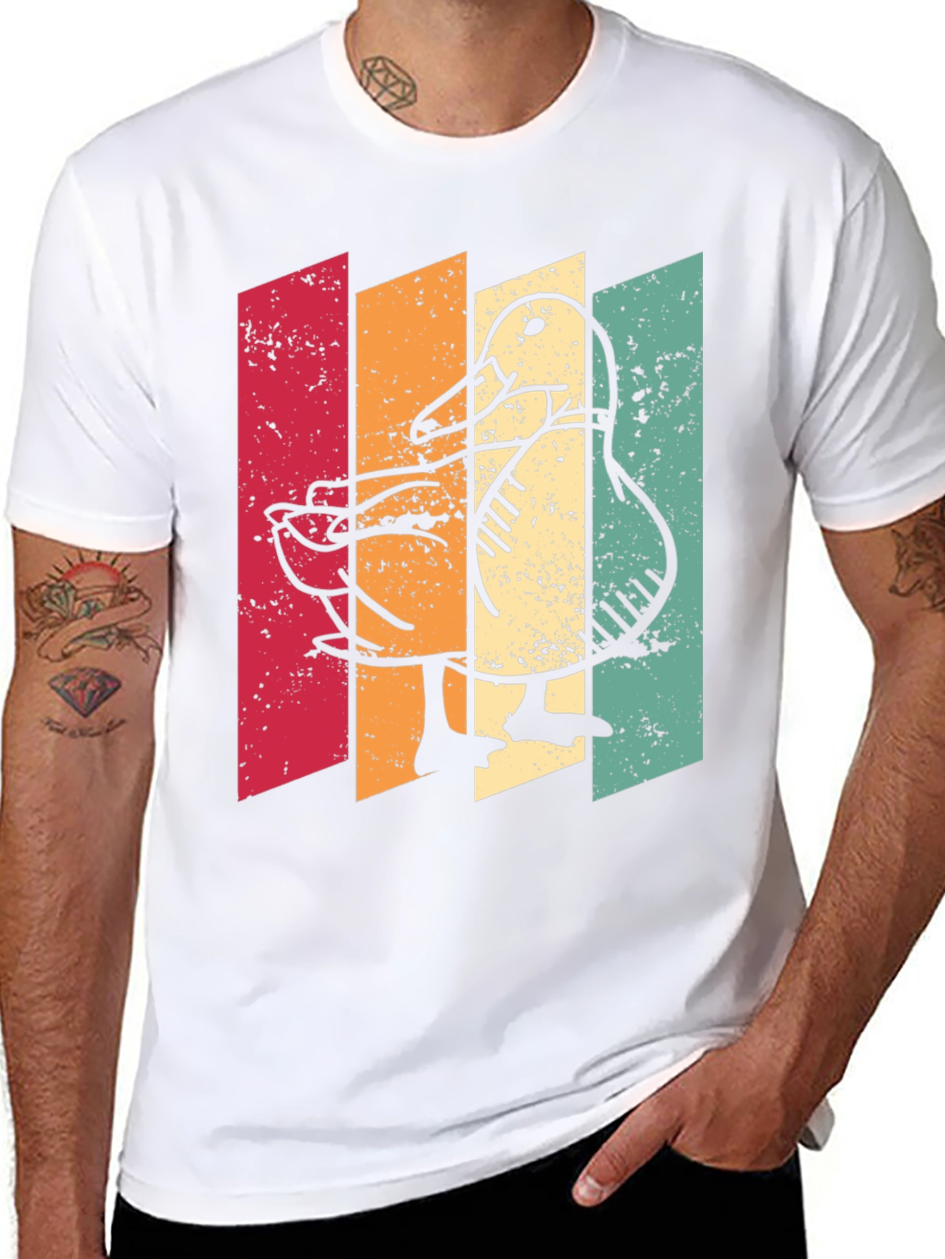 Retro Duck Graphic T-Shirt
