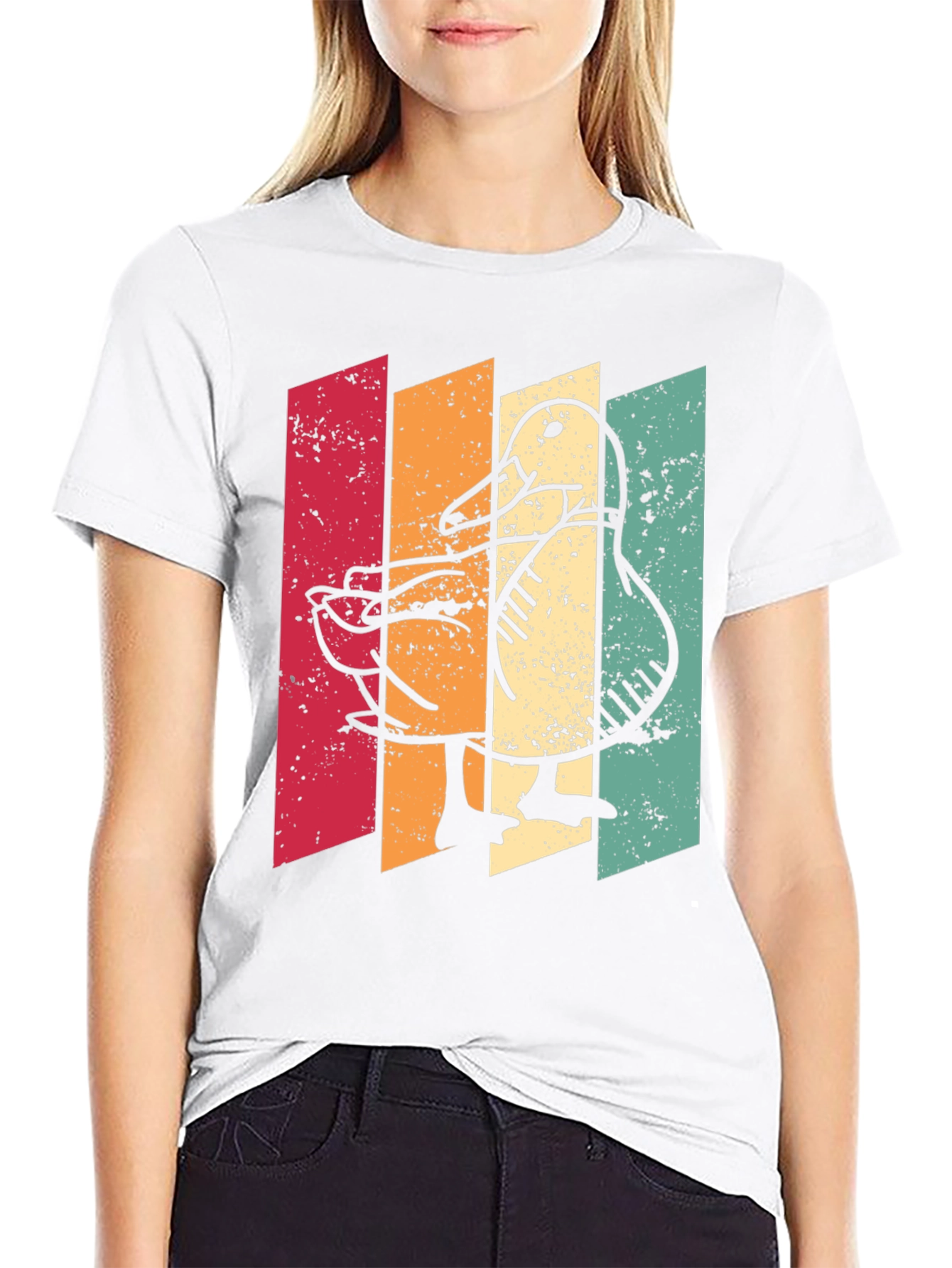 Retro Duck Graphic T-Shirt