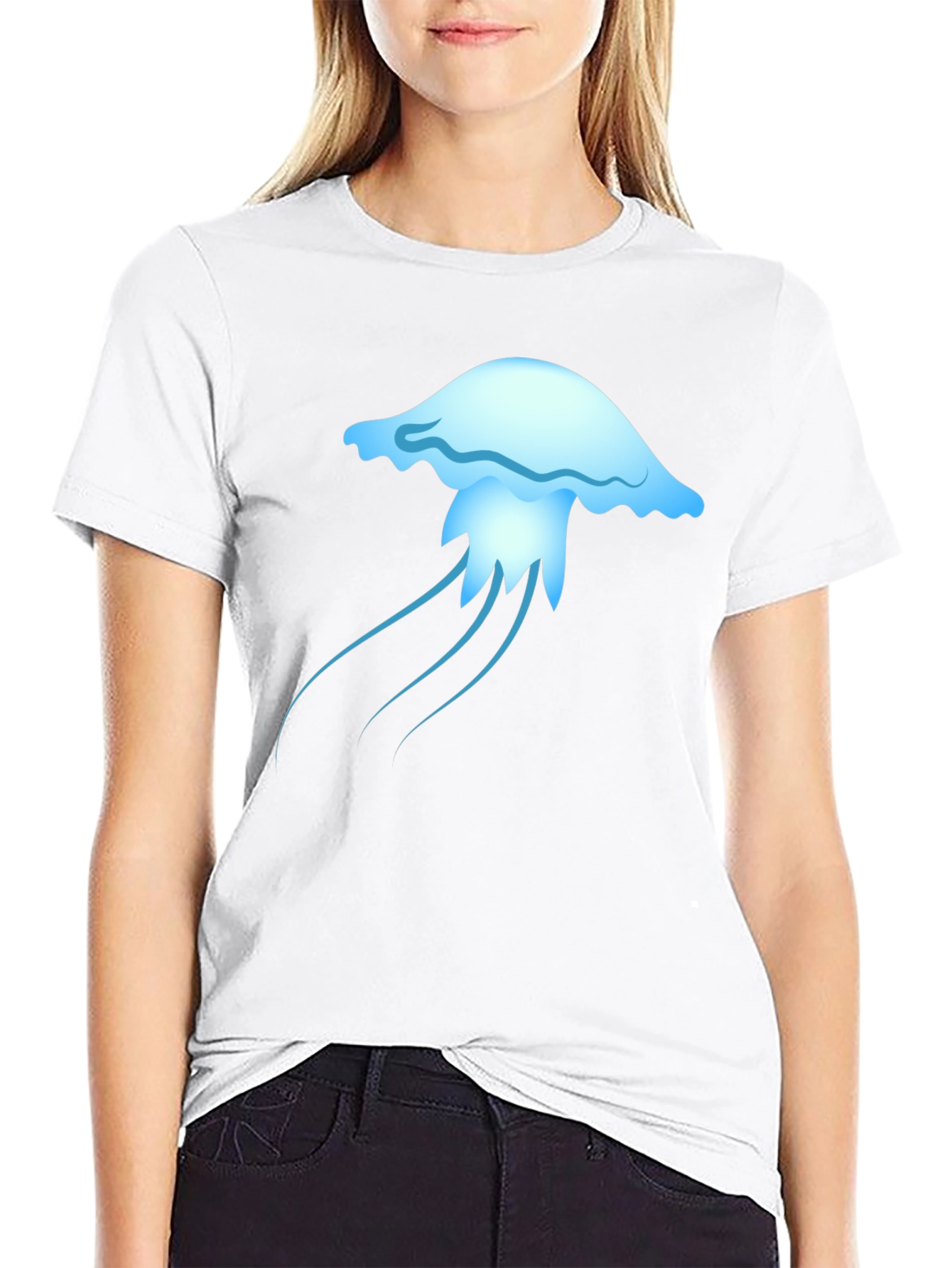 Jellyfish Graphic Tee - Casual Cotton T-Shirt