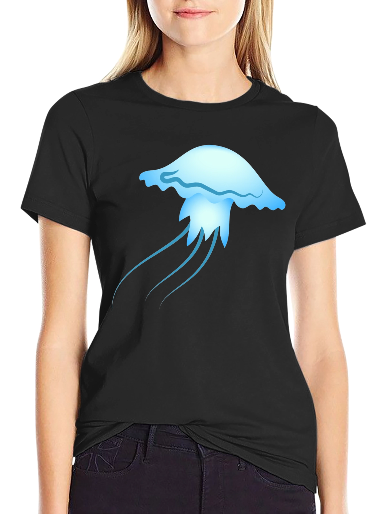 Jellyfish Graphic Tee - Casual Cotton T-Shirt