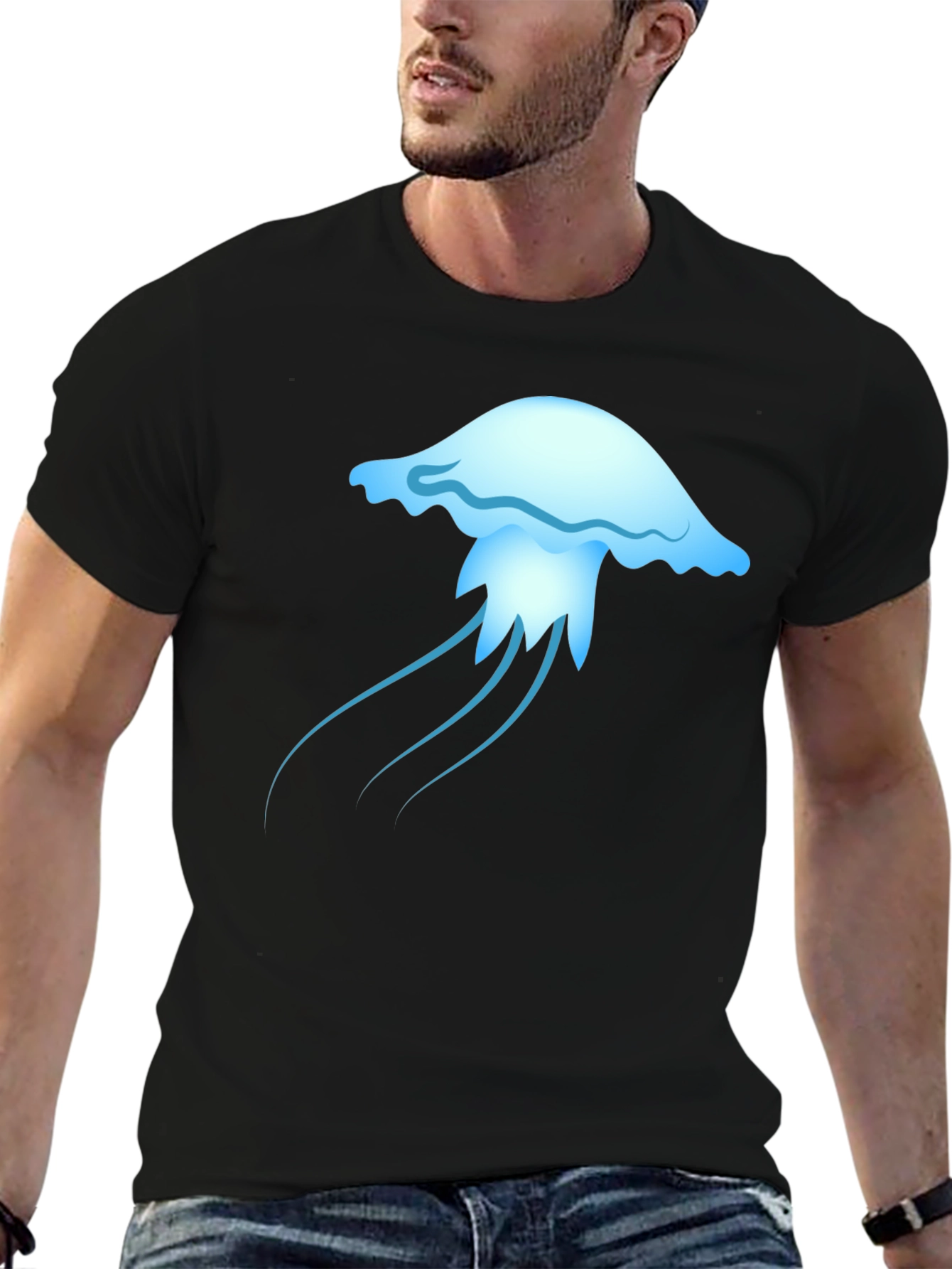Jellyfish Graphic Tee - Casual Cotton T-Shirt