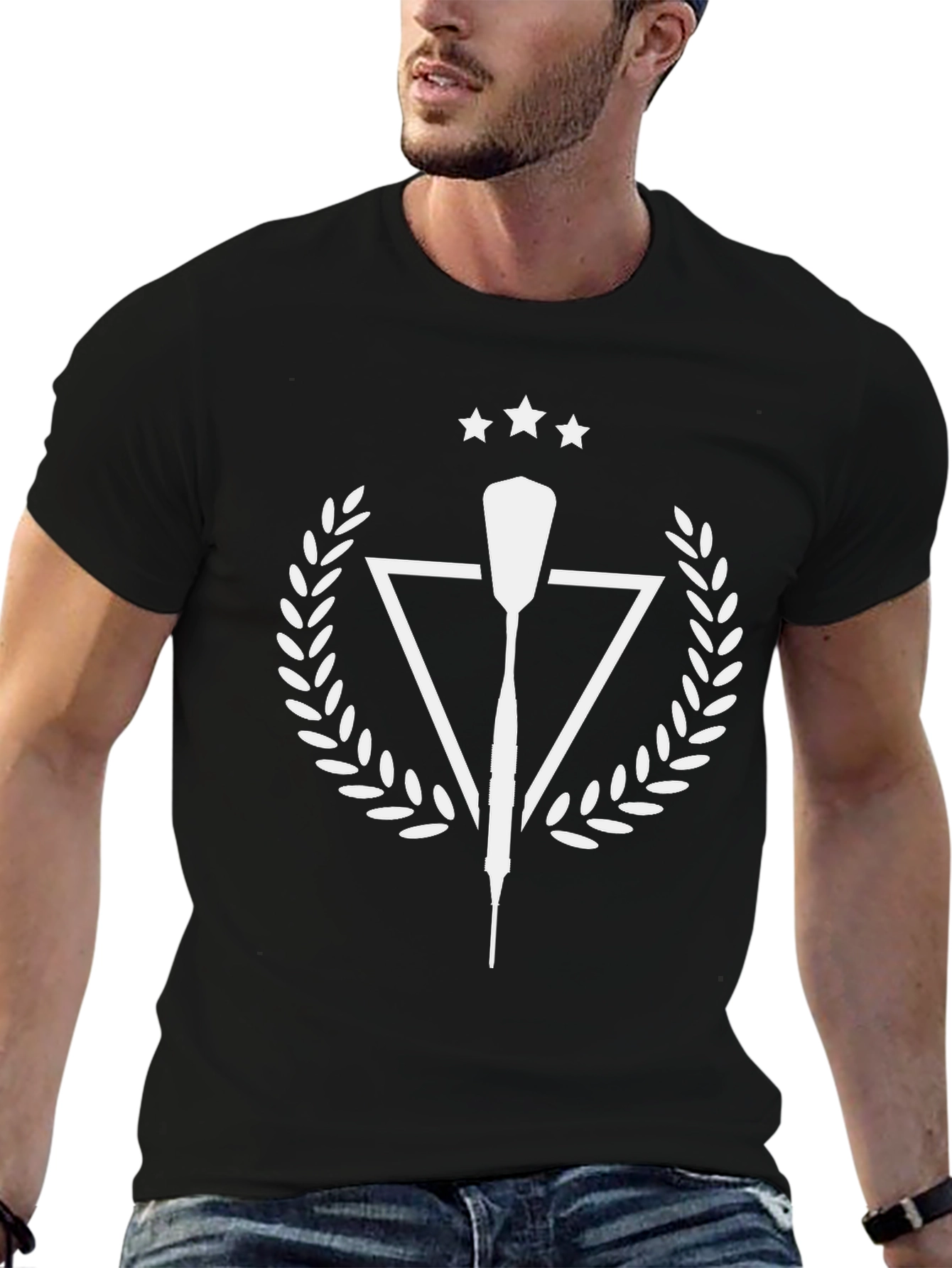 Rowing Oar Crest Tee - Black