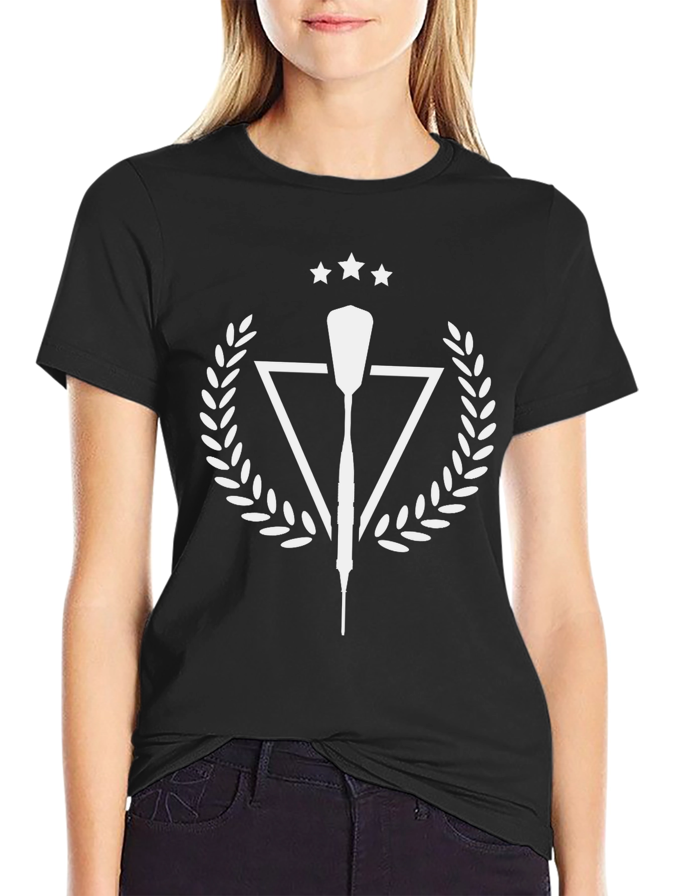 Rowing Oar Crest Tee - Black