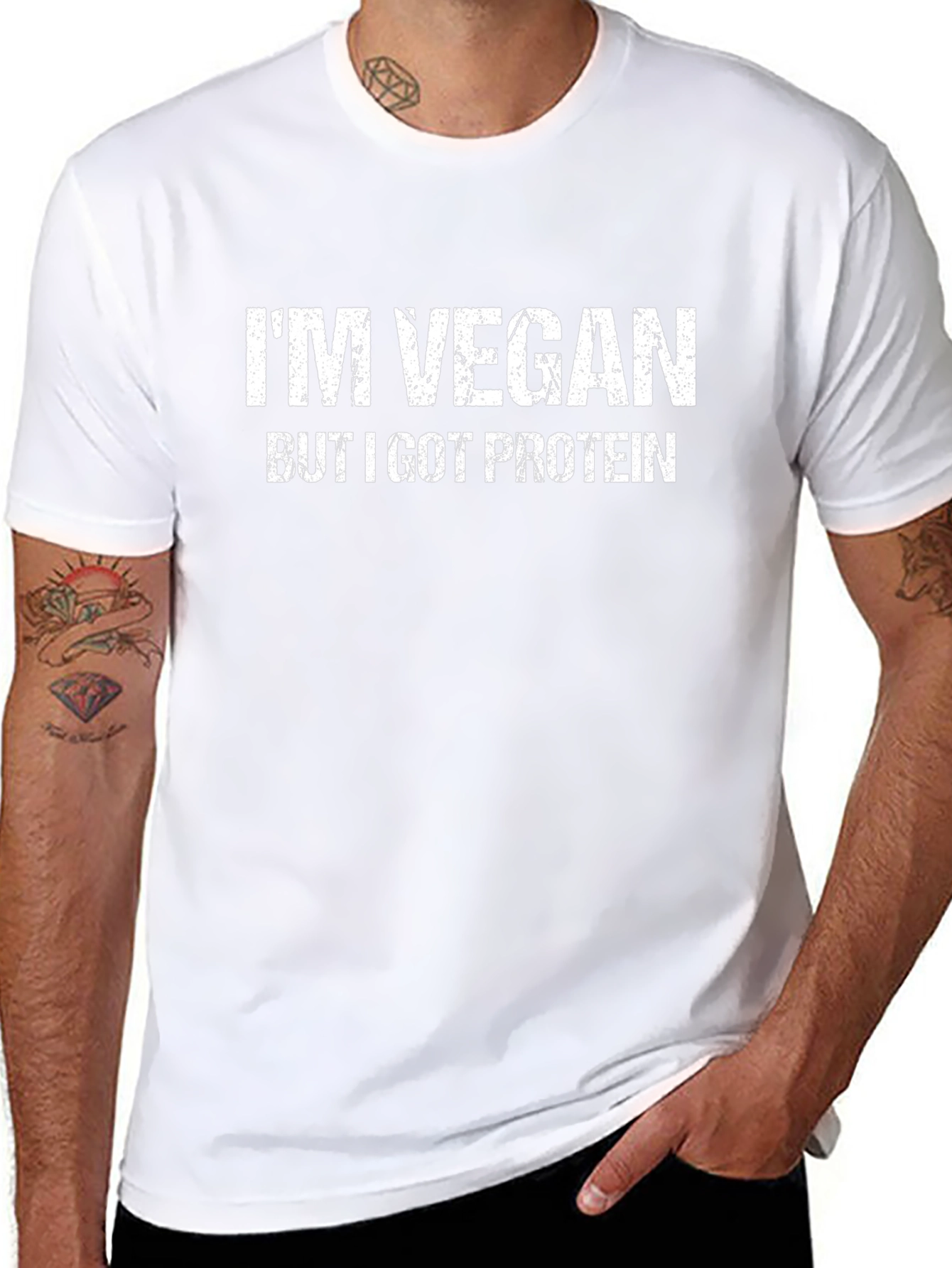 Im Vegan But I Got Protein T-Shirt