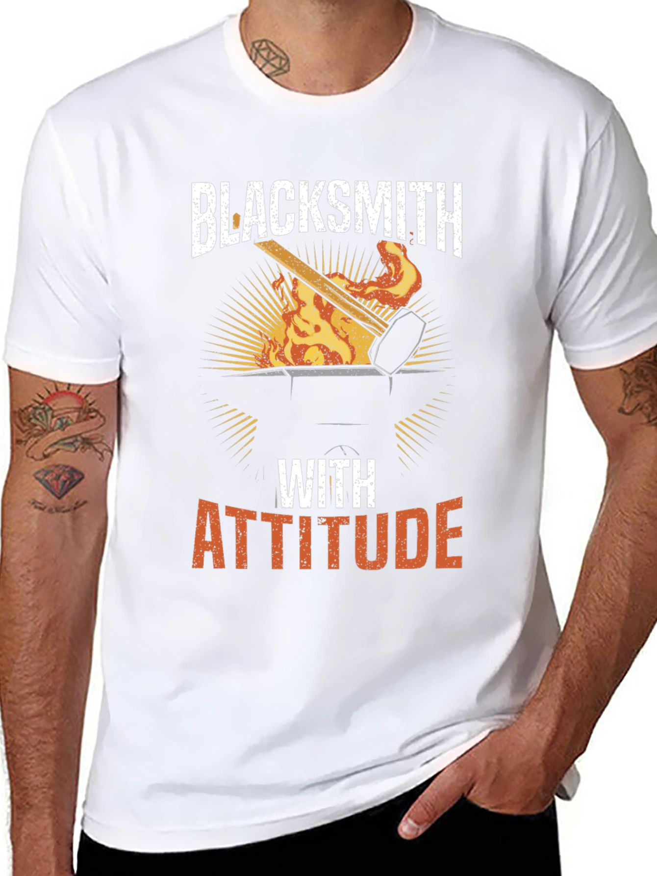 Blacksmith with Attitude Graphic T-Shirt