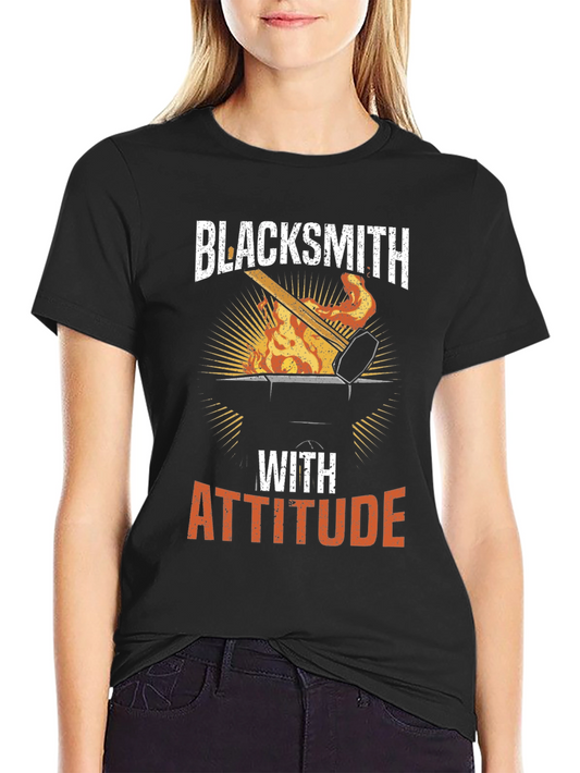Blacksmith with Attitude Graphic T-Shirt