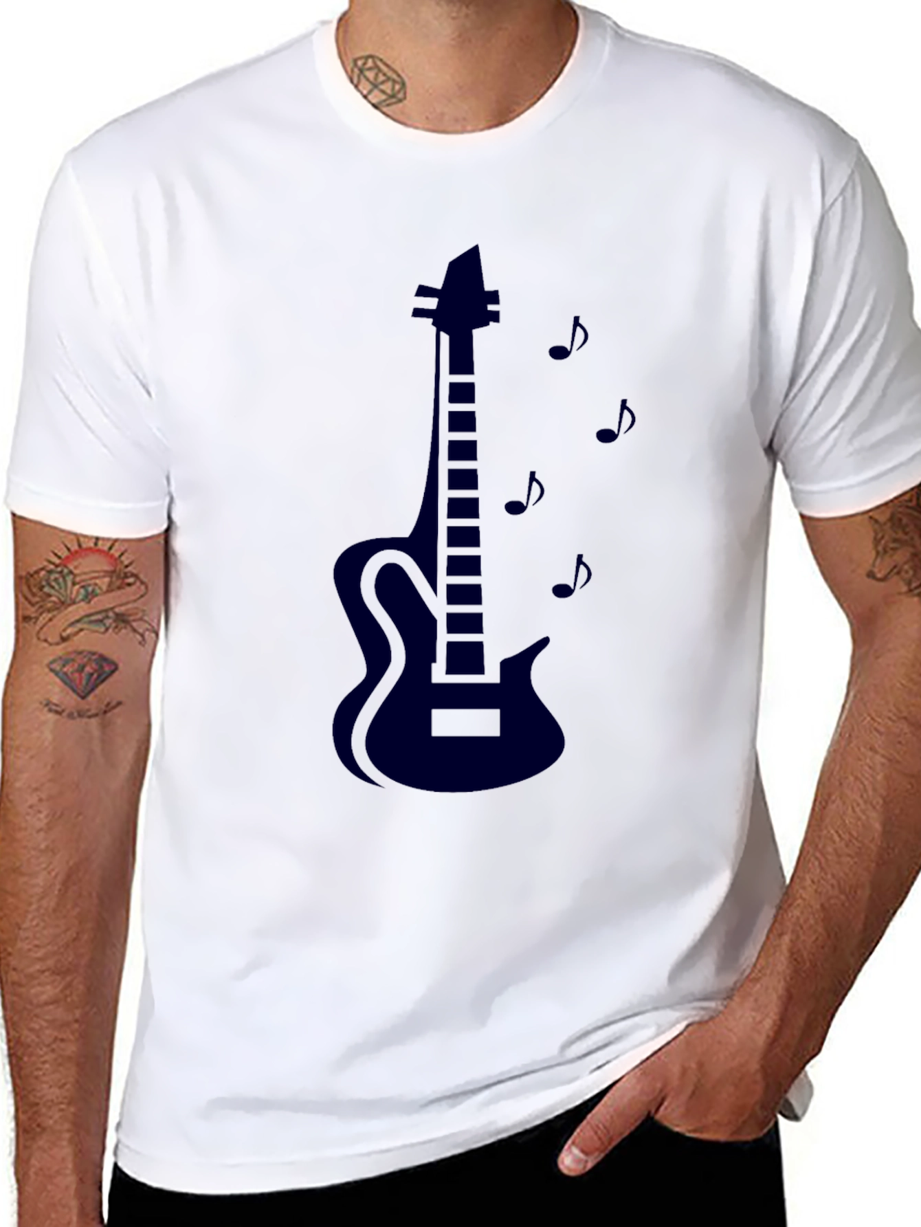 Guitar Music T-Shirt - Black
