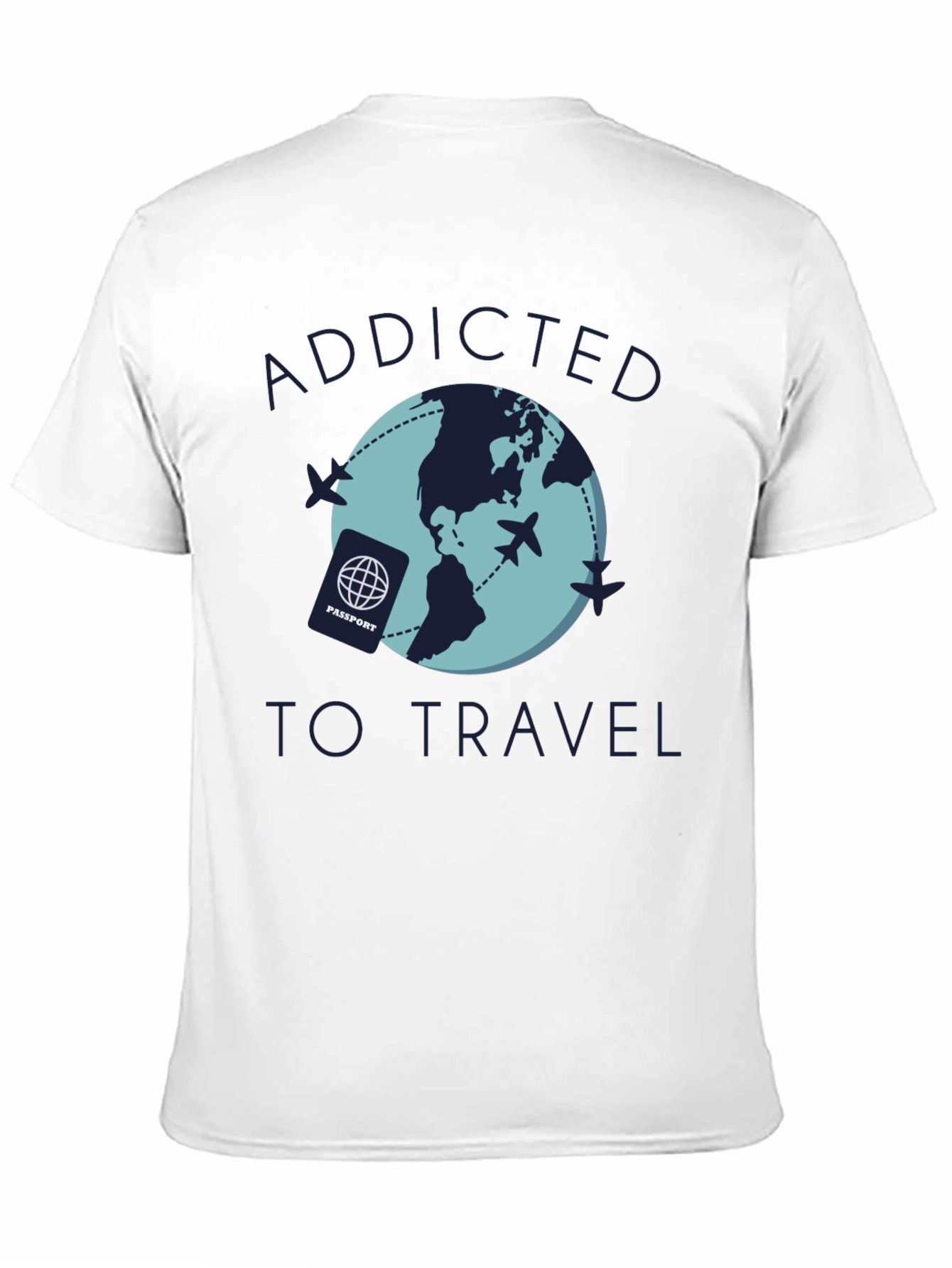 Addicted to Travel Graphic Tee - Black