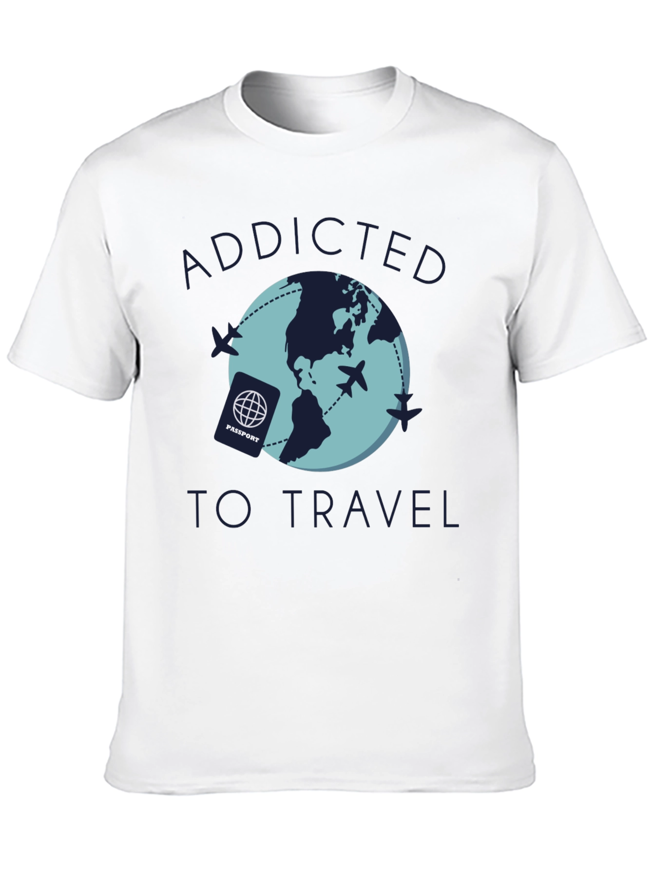 Addicted to Travel Graphic Tee - Black