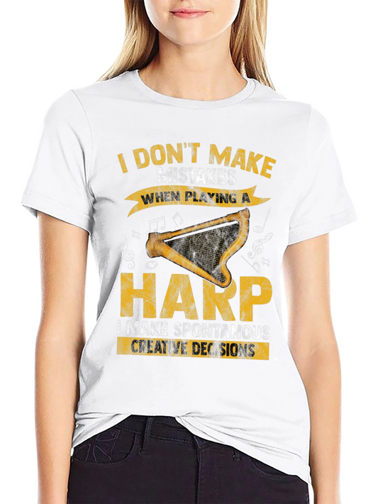 Harp Player T-Shirt - Spontaneous Creative Decisions