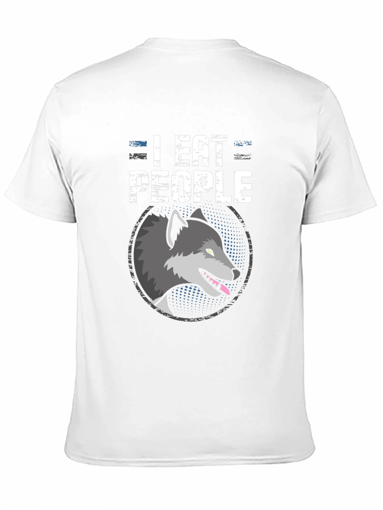 I Eat People Wolf Graphic Tee - Black