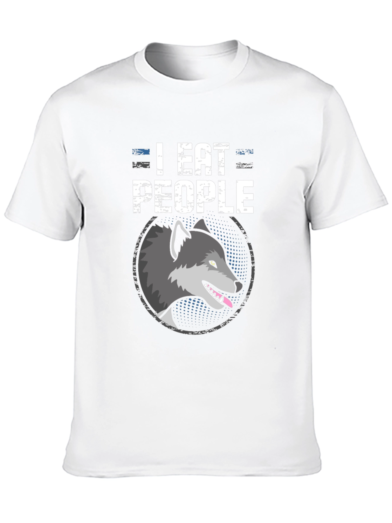 I Eat People Wolf Graphic Tee - Black