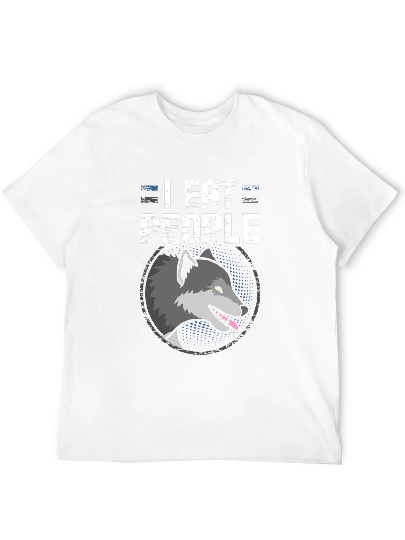 I Eat People Wolf Graphic Tee - Black