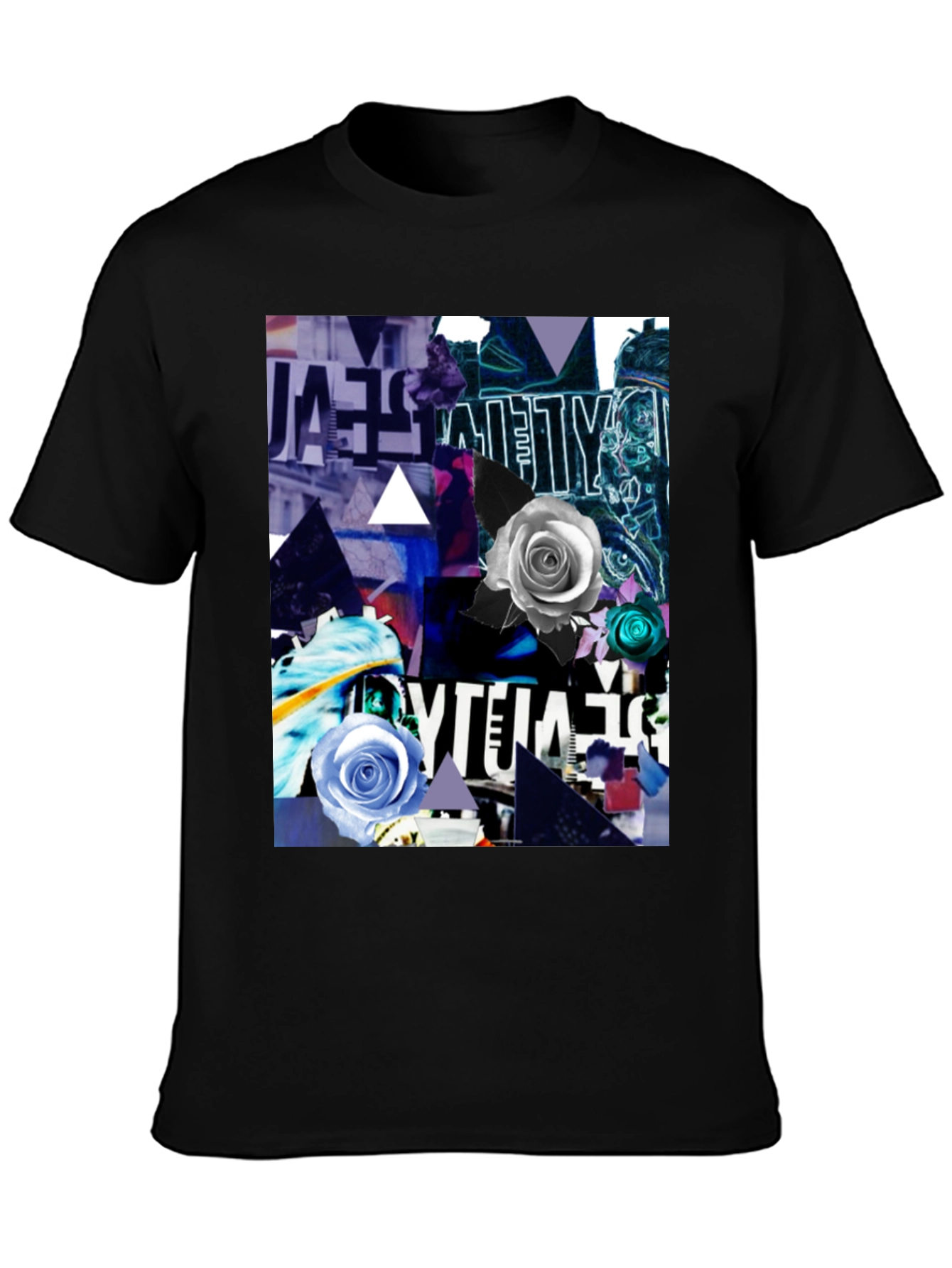Abstract Rose Graphic T-Shirt