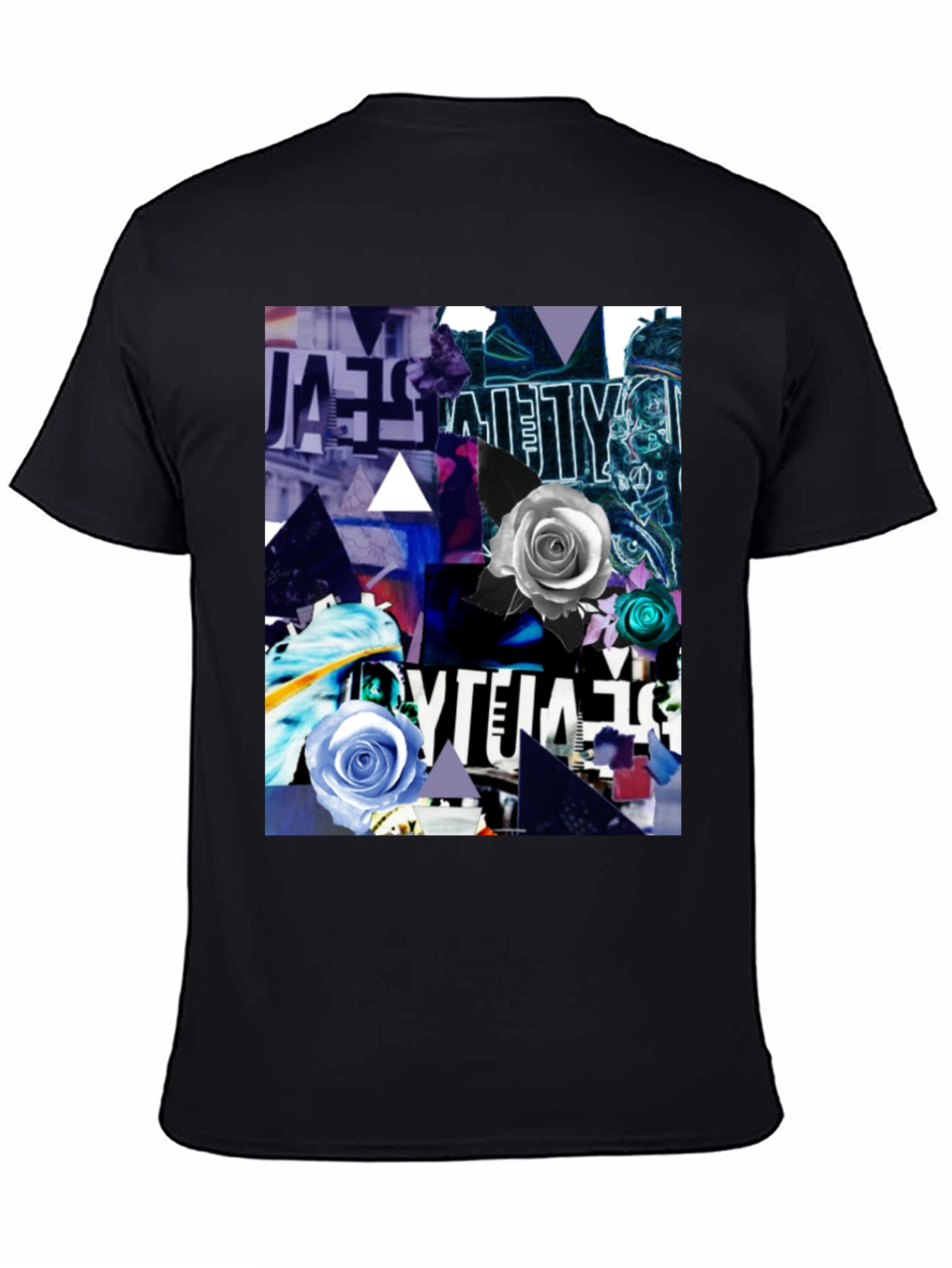 Abstract Rose Graphic T-Shirt