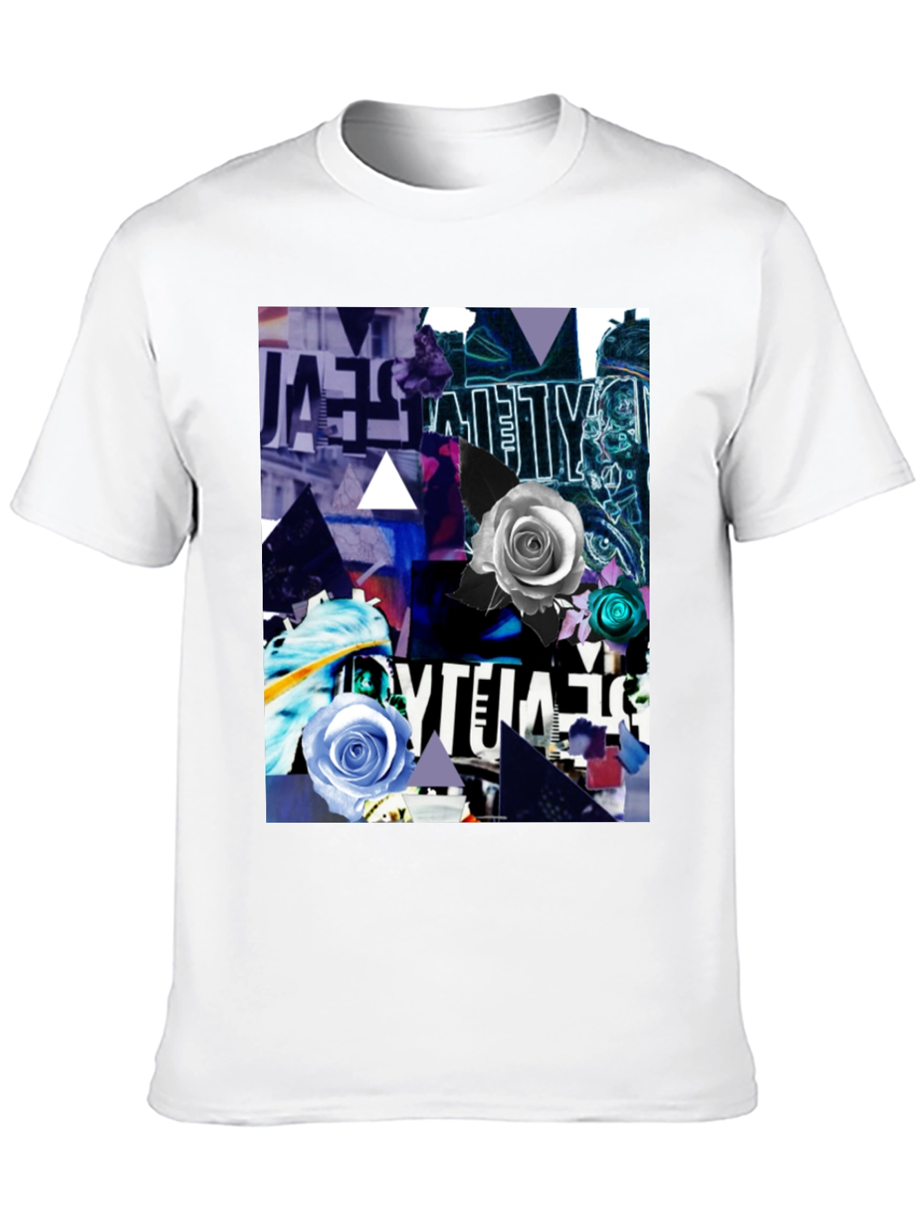 Abstract Rose Graphic T-Shirt