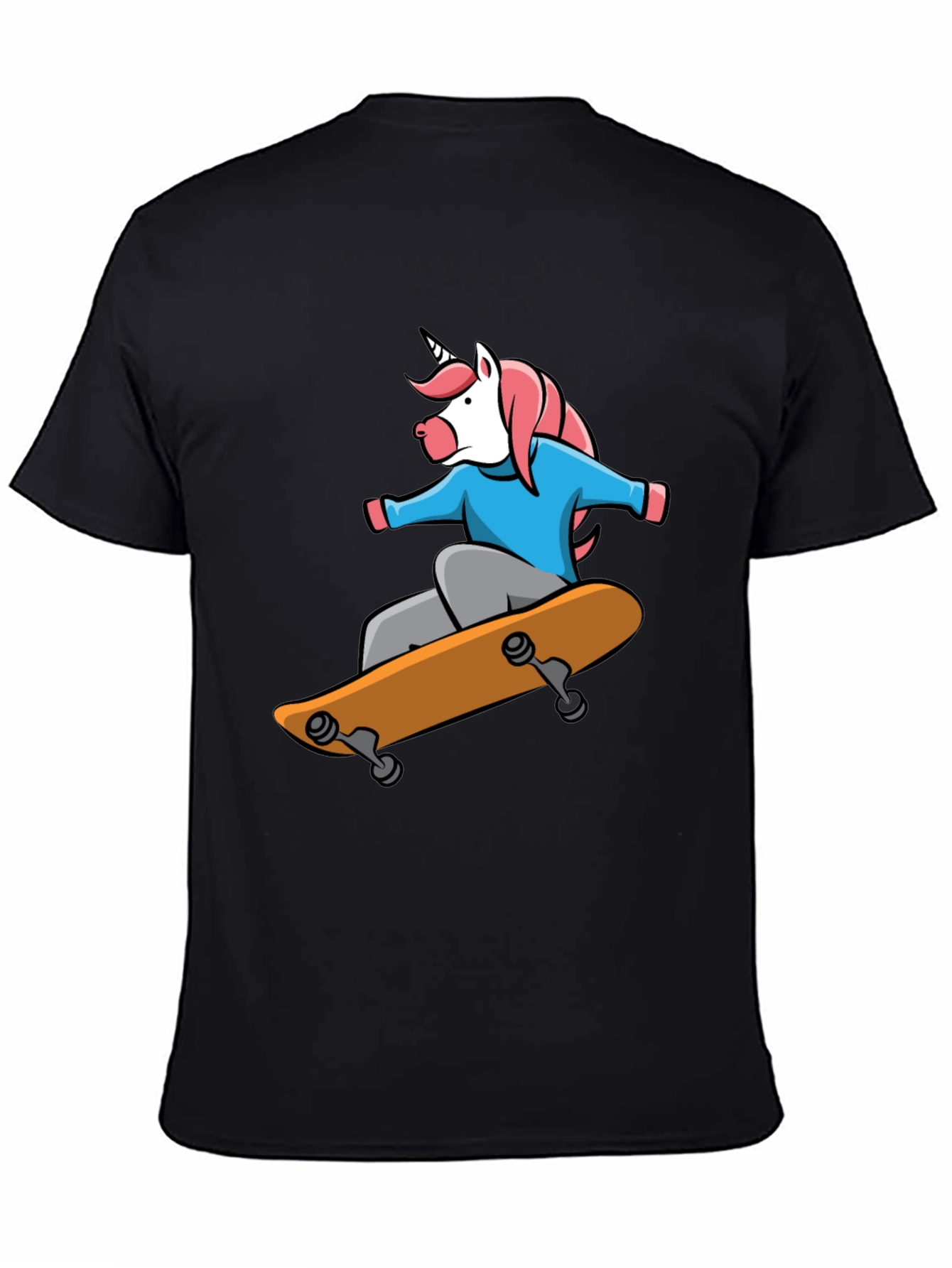 Skateboarding Unicorn Graphic Tee