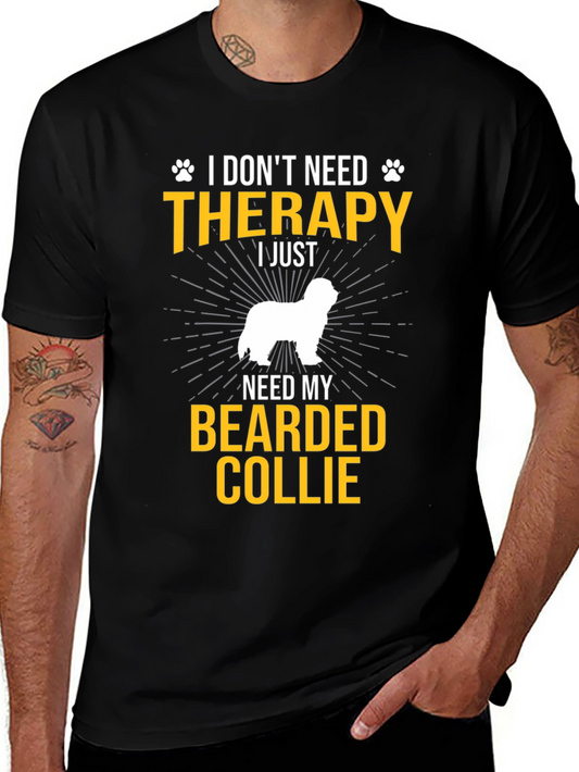 Bearded Collie Therapy T-Shirt: Dog Lover Tee