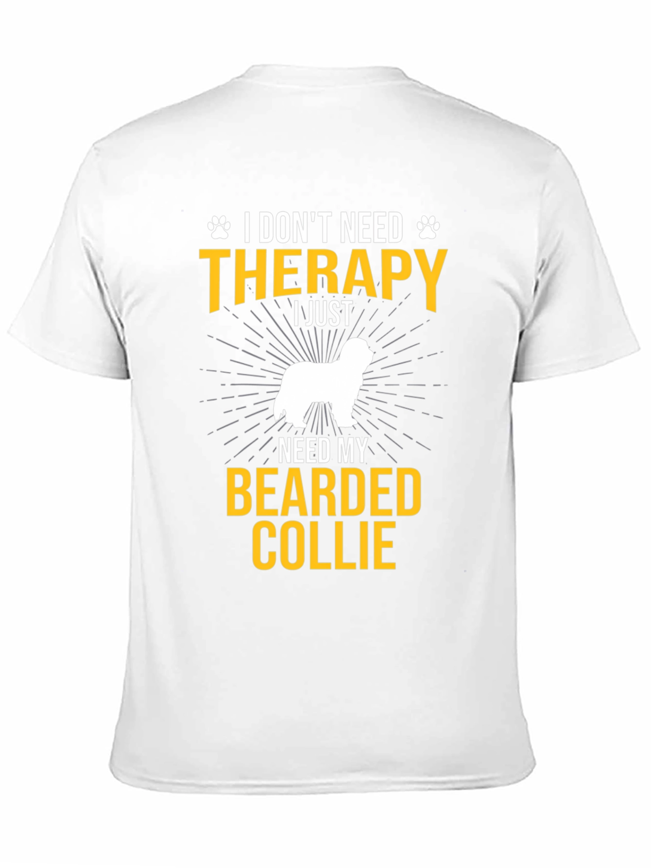 Bearded Collie Therapy T-Shirt: Dog Lover Tee