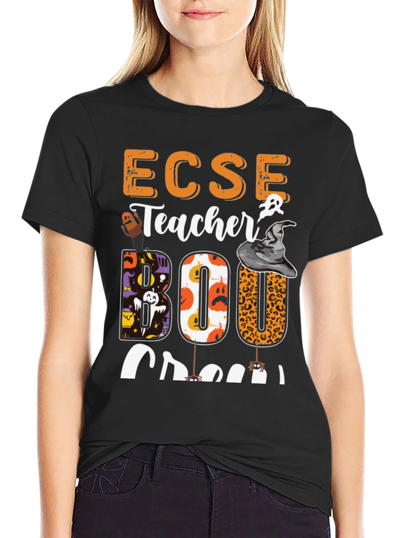 ECSE Teacher Boo Crew Halloween T-Shirt