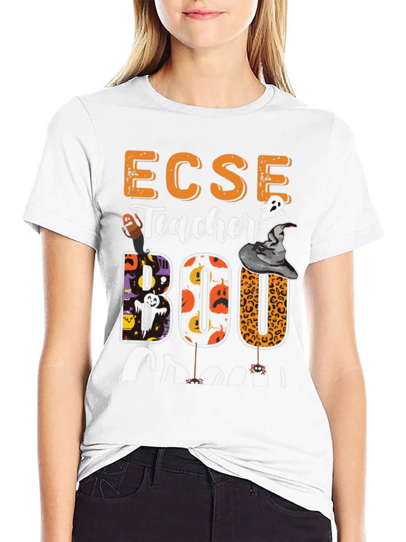 ECSE Teacher Boo Crew Halloween T-Shirt