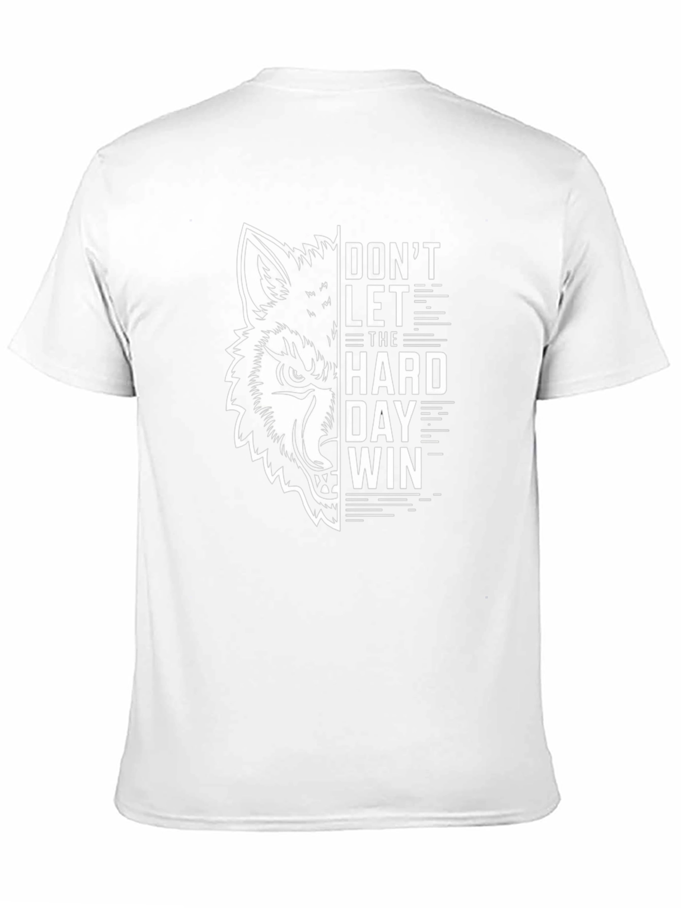 Dont Let The Hard Day Win Wolf Graphic Tee
