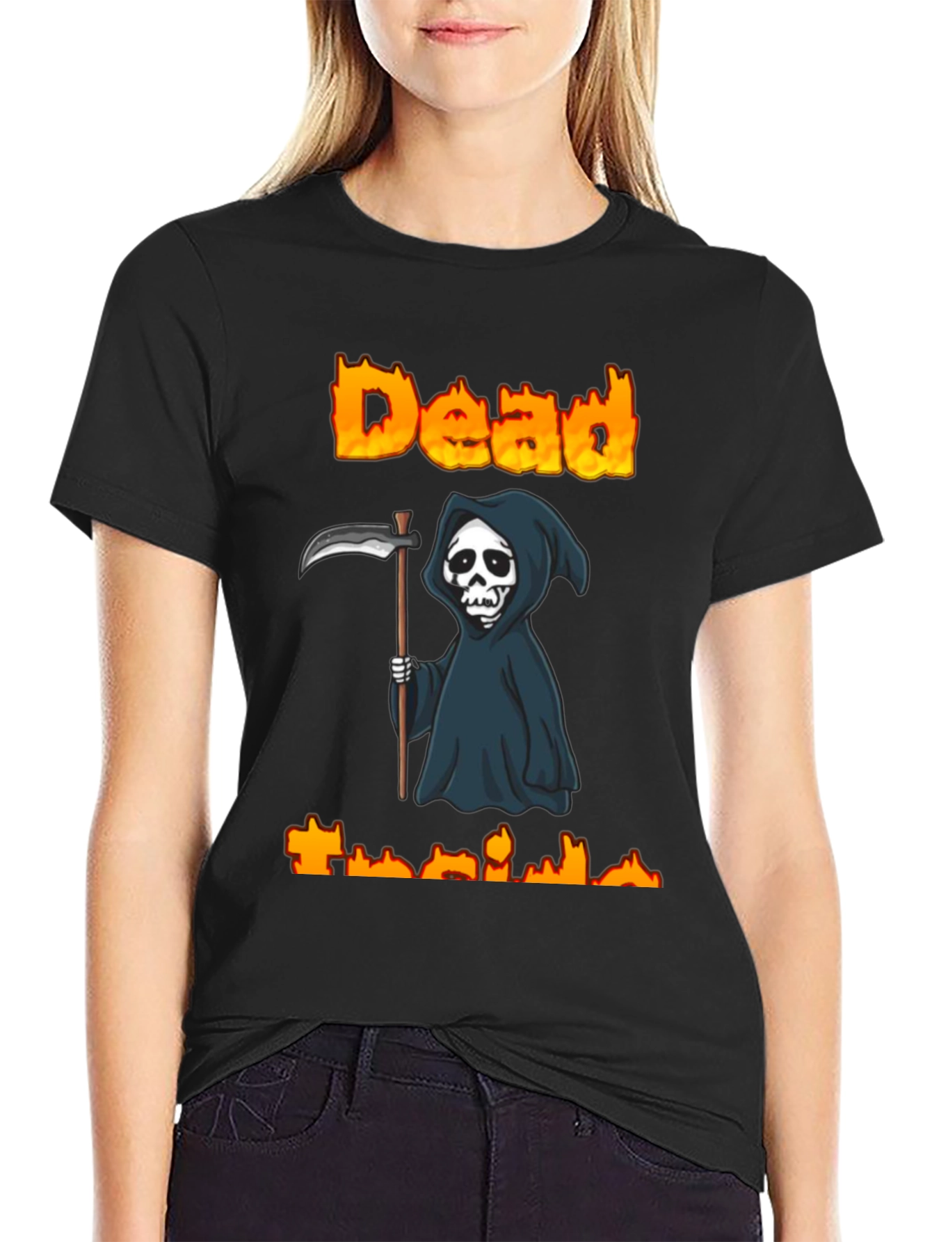 Dead Inside Reaper Graphic T-Shirt