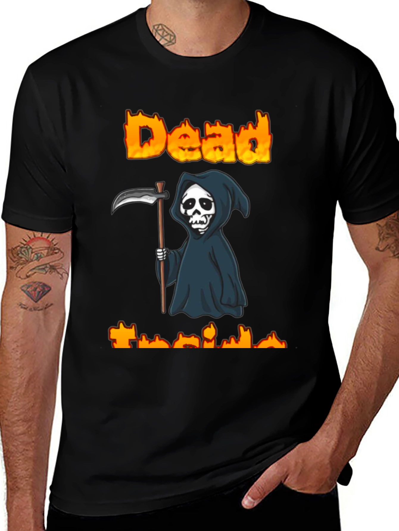 Dead Inside Reaper Graphic T-Shirt