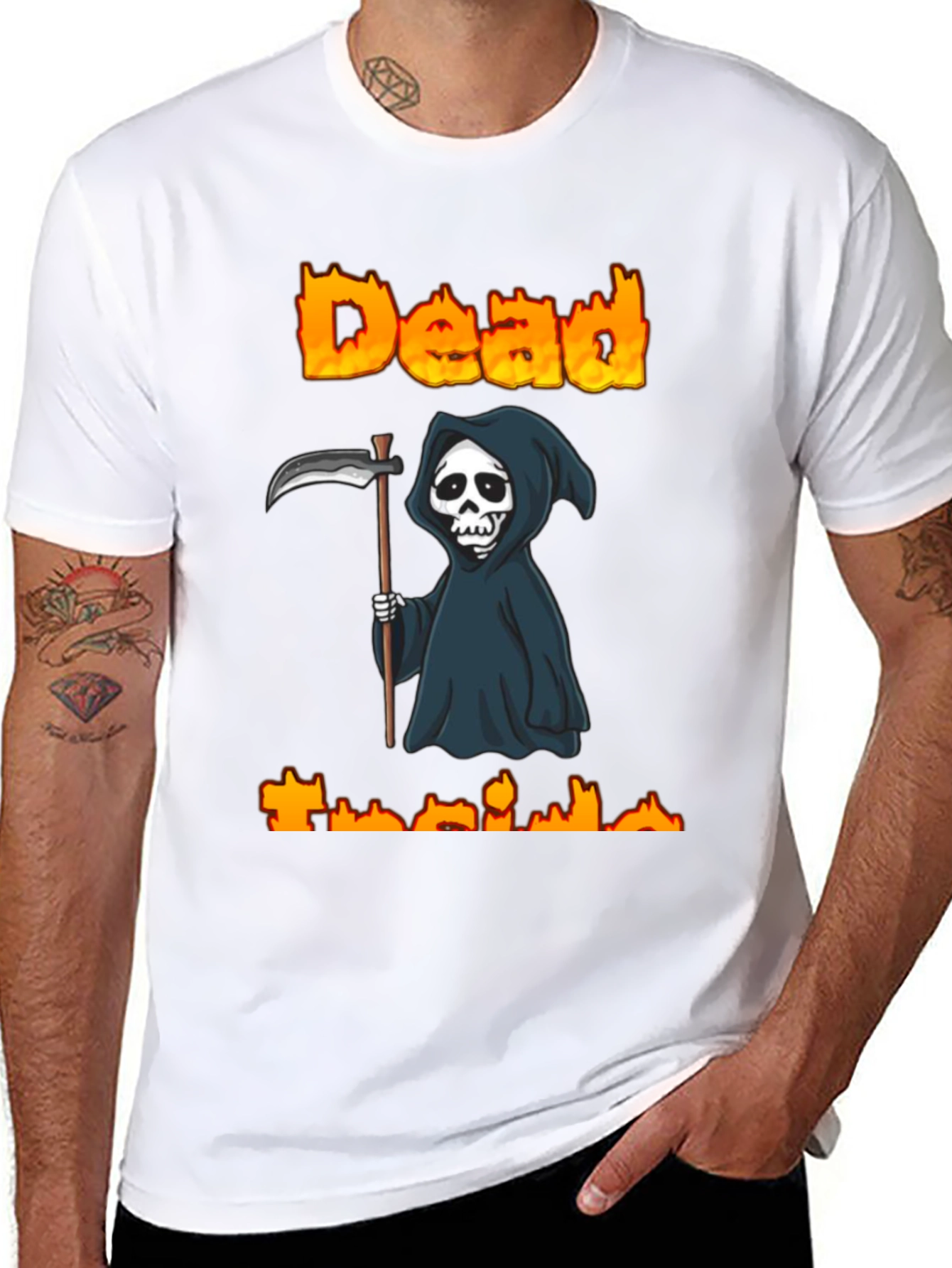 Dead Inside Reaper Graphic T-Shirt