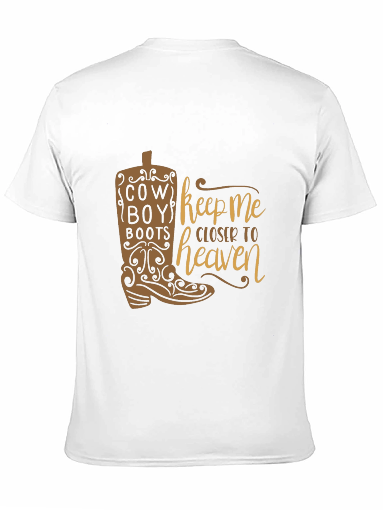 Cowboy Boots Closer to Heaven Graphic T-Shirt