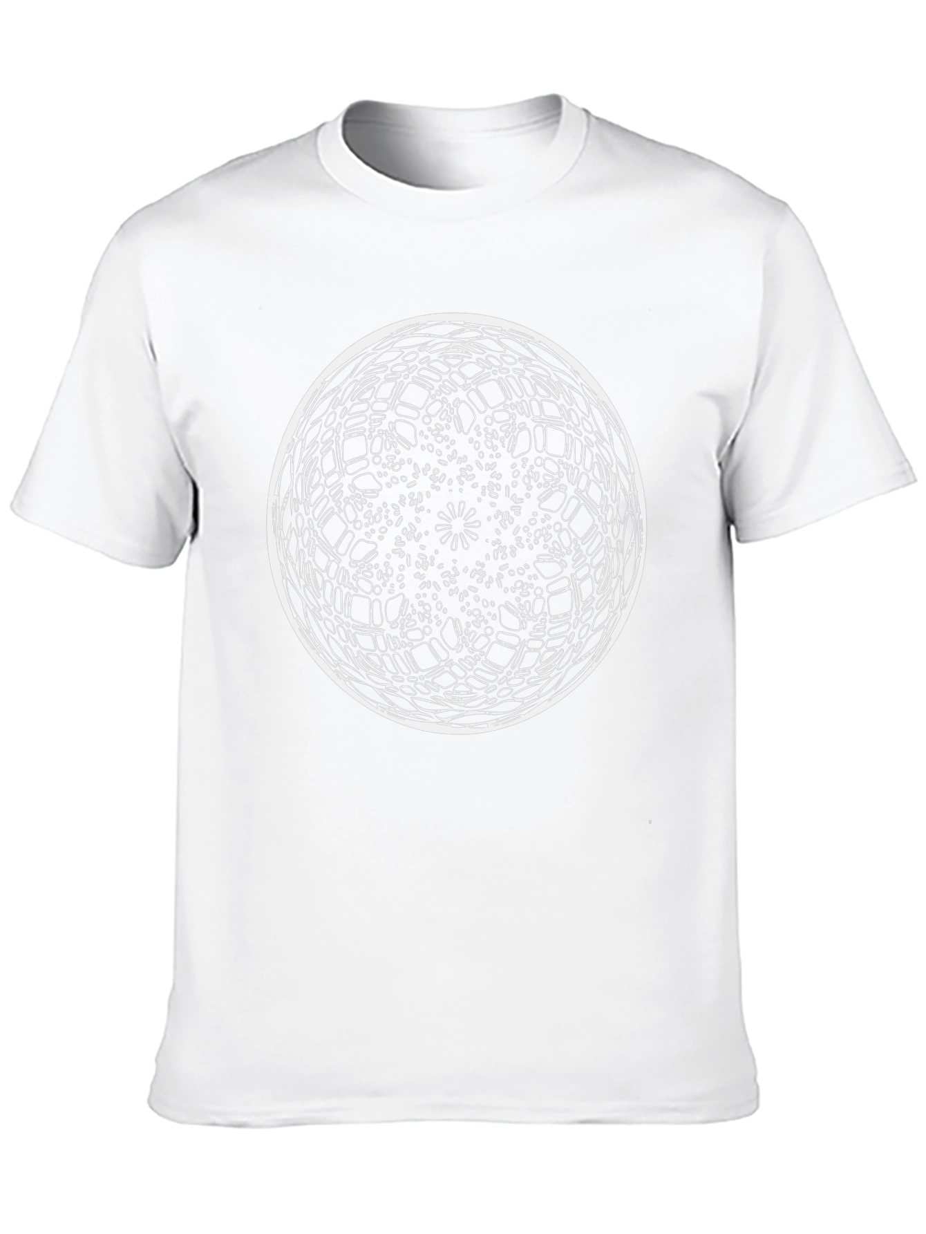 Abstract Optical Illusion Graphic Black Tee