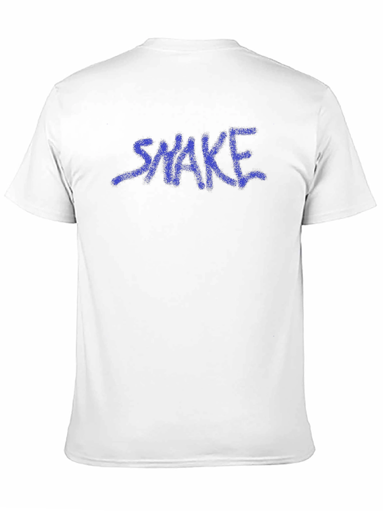 Mens Black T-Shirt with Graffiti Style SNAKE Graphic