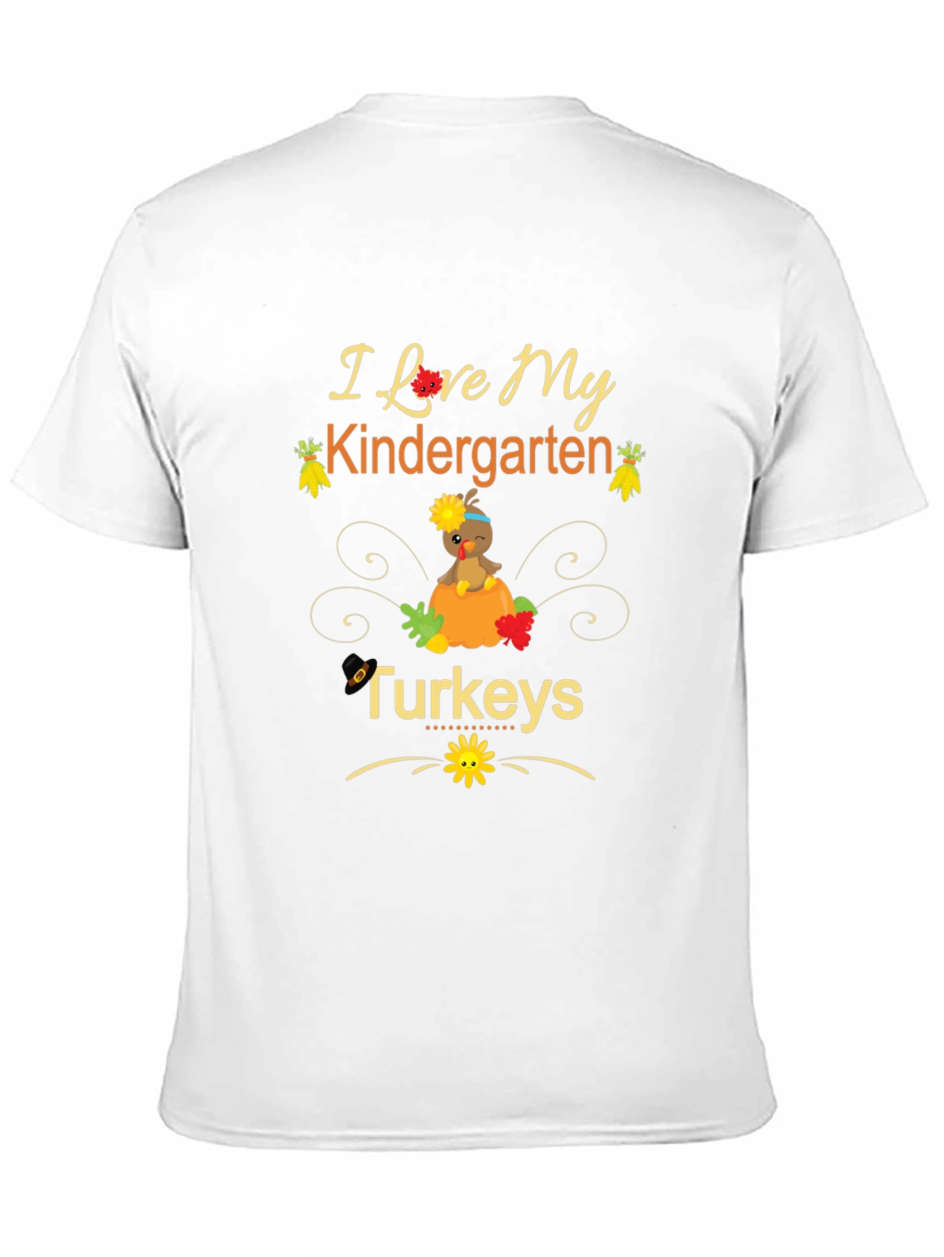 I Love My Kindergarten Turkeys Teacher T-Shirt