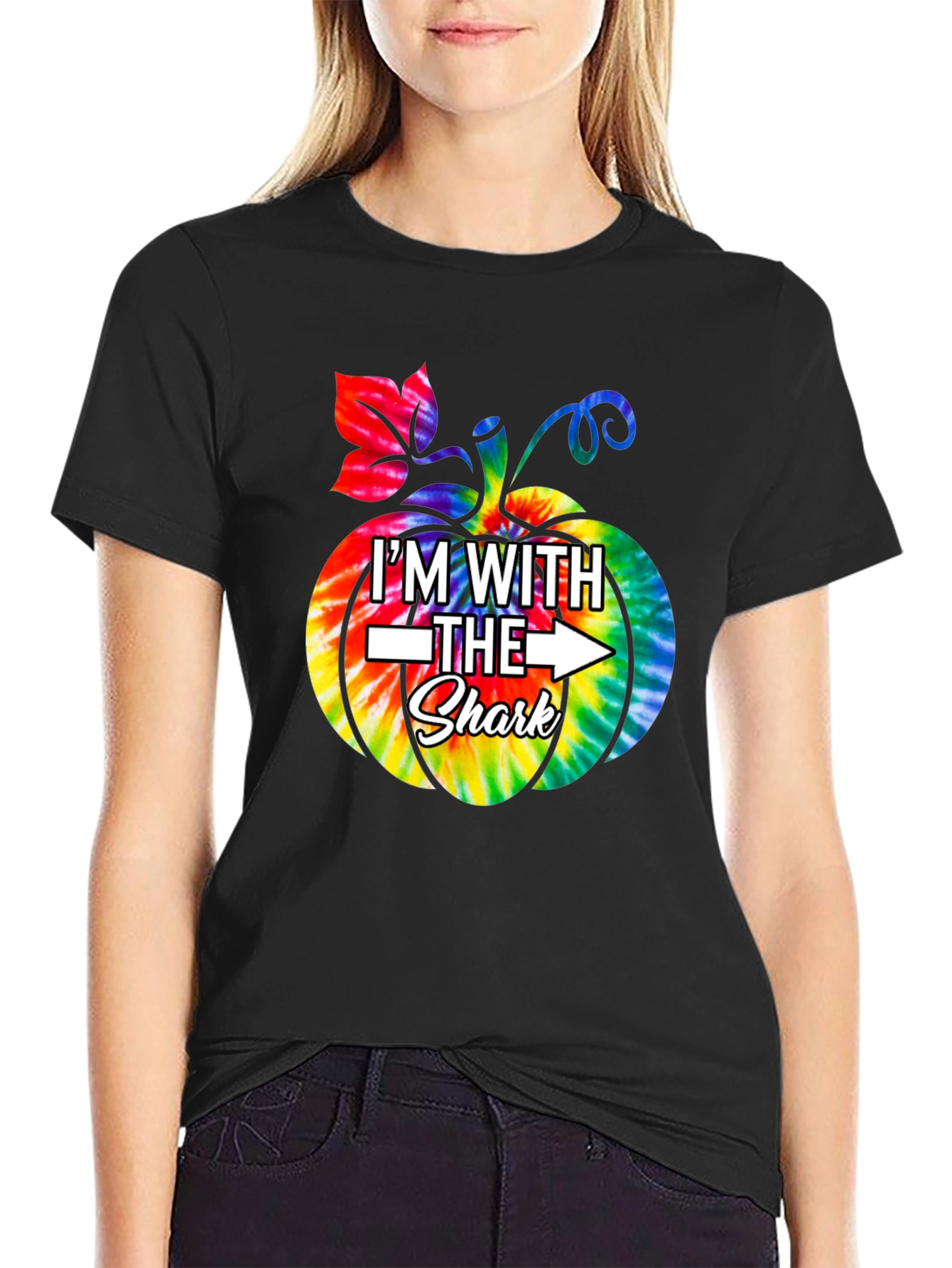 Im With The Shark Halloween T-Shirt