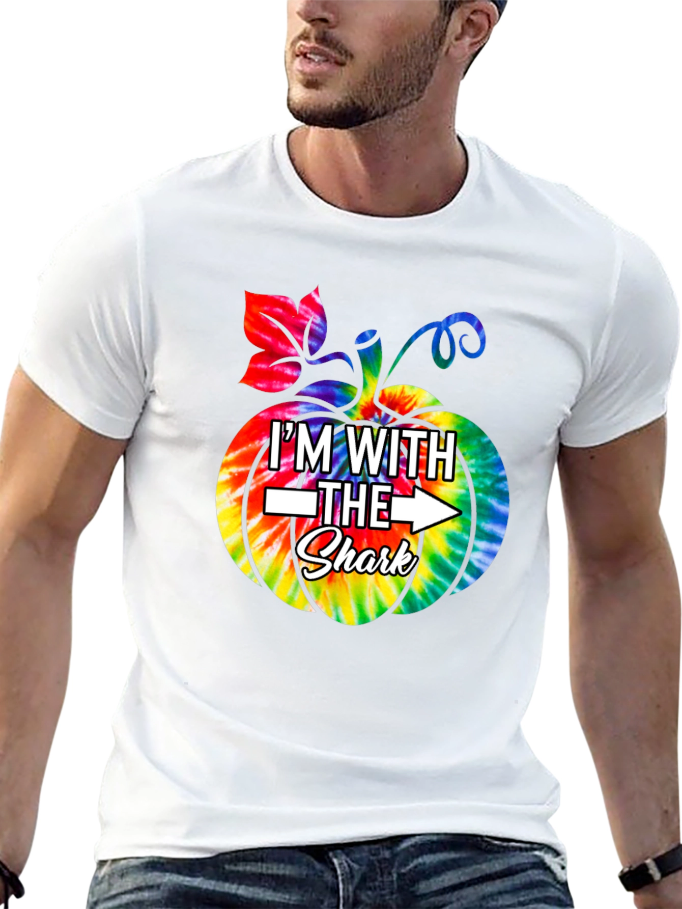 Im With The Shark Halloween T-Shirt
