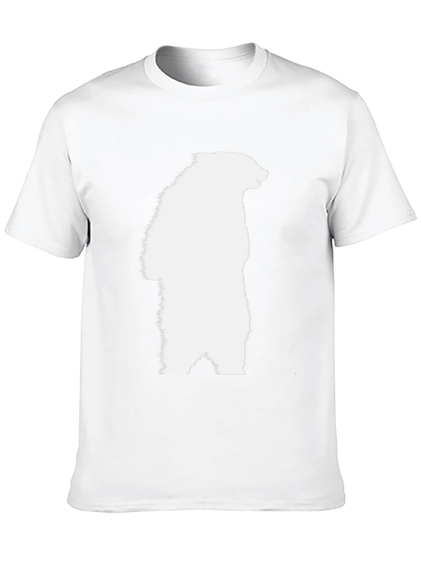 Bear Graphic Tee - Black Cotton Blend