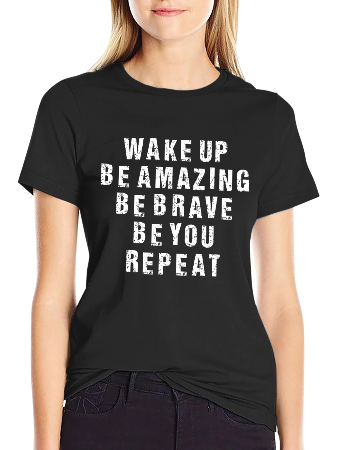Motivational Graphic T-Shirt - Wake Up Be Amazing!