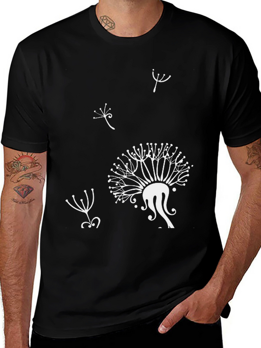 Black Dandelion Graphic Tee