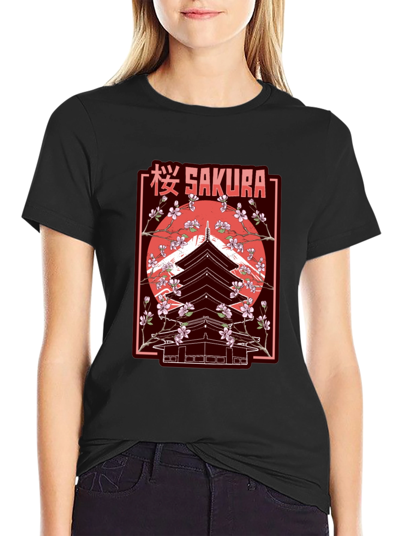 Sakura Pagoda Graphic Tee