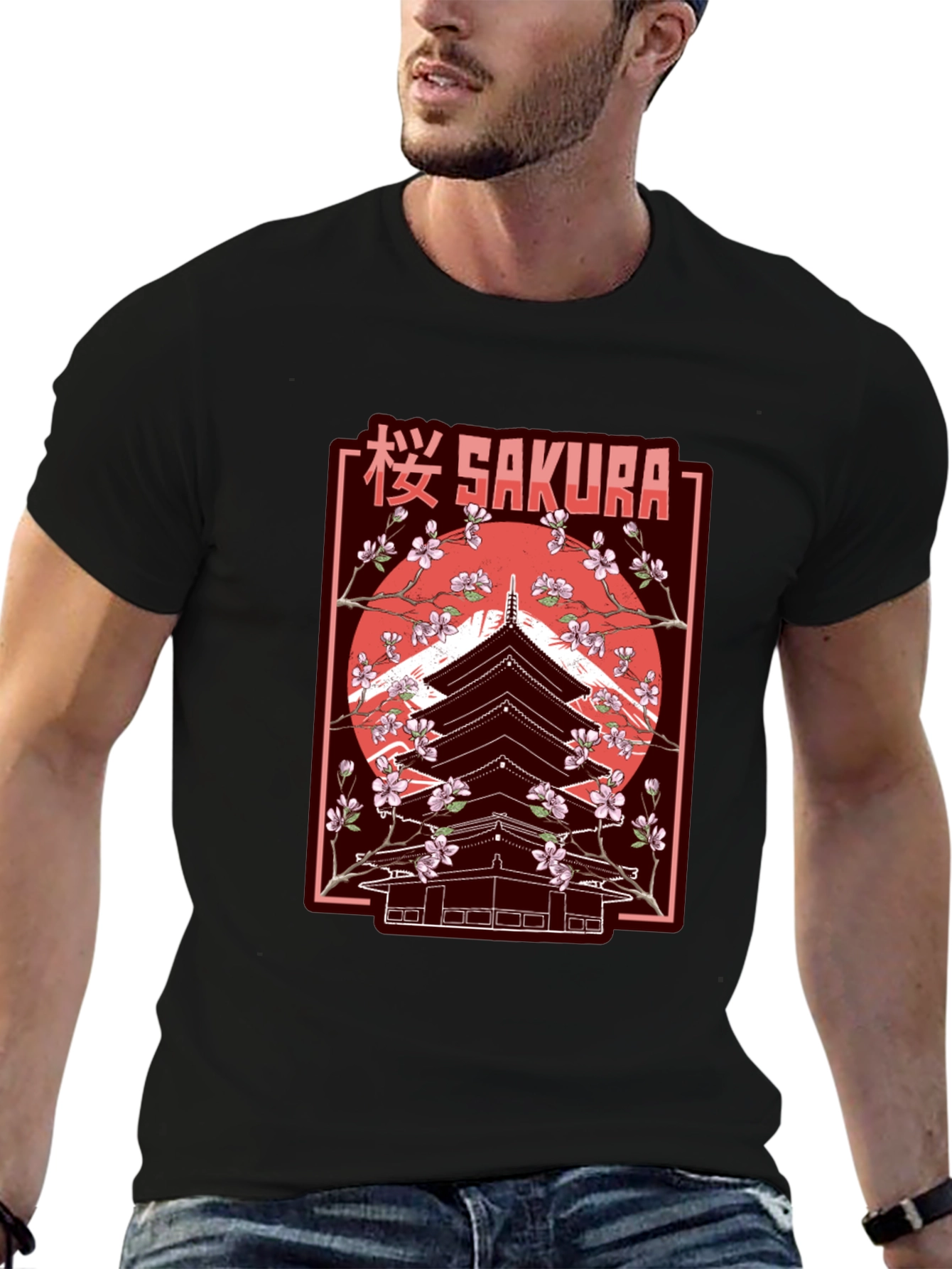 Sakura Pagoda Graphic Tee