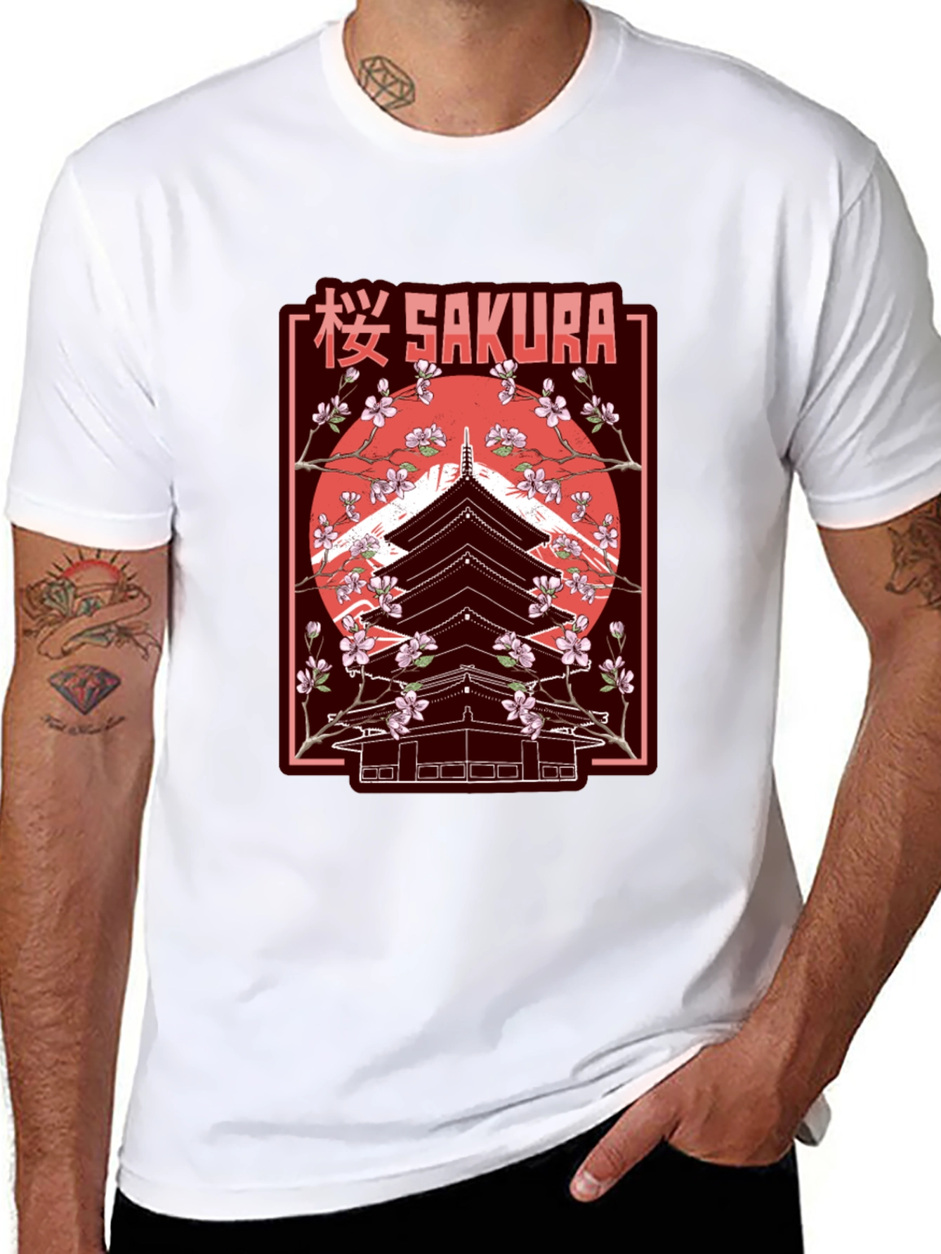 Sakura Pagoda Graphic Tee