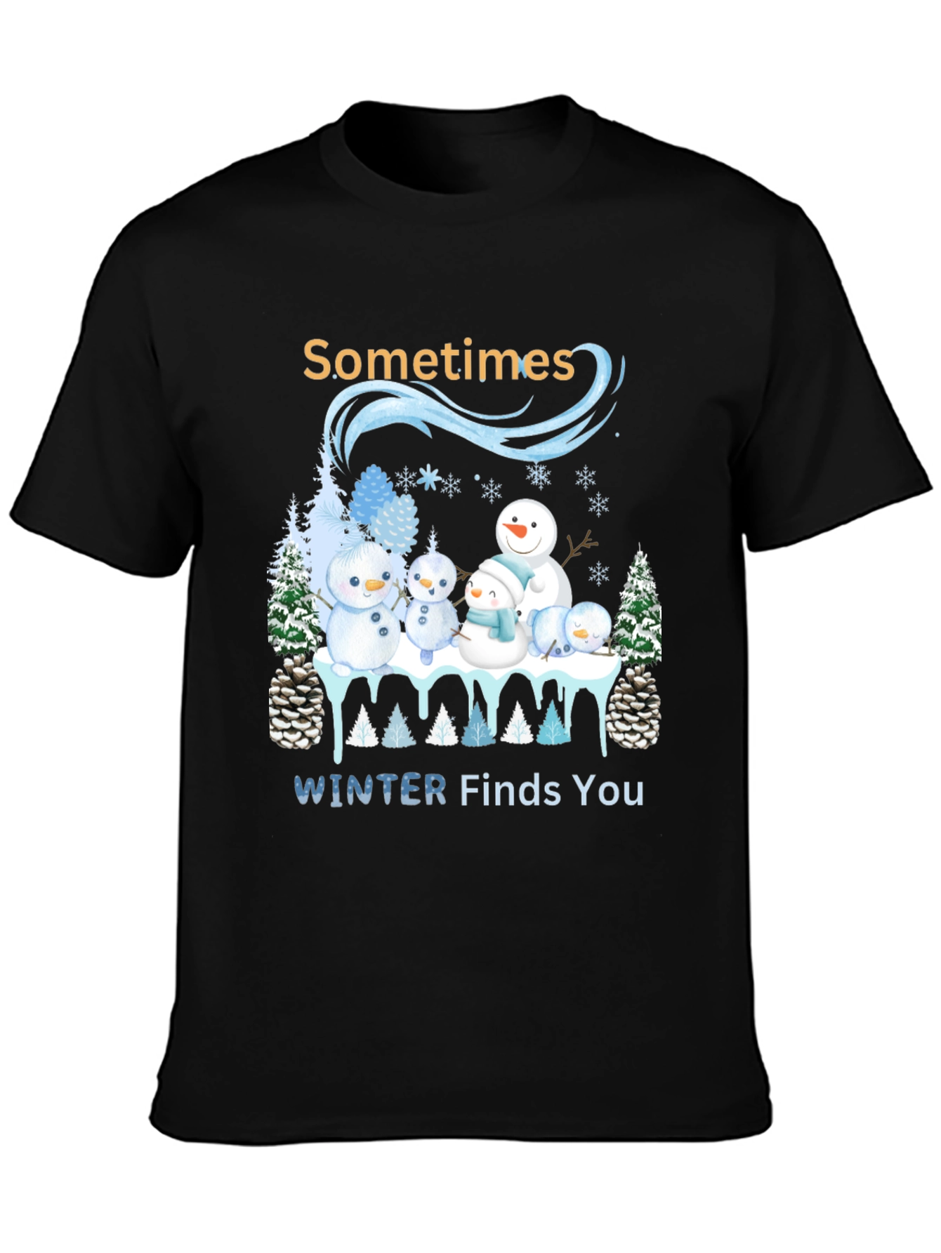 Winter Snowman Family T-Shirt