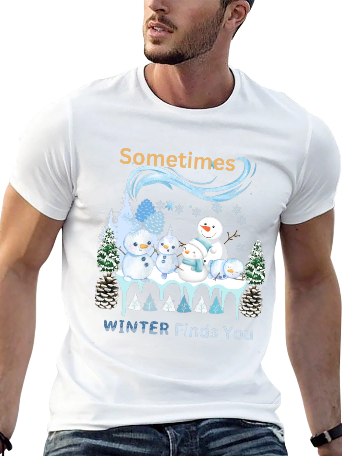 Winter Snowman Family T-Shirt
