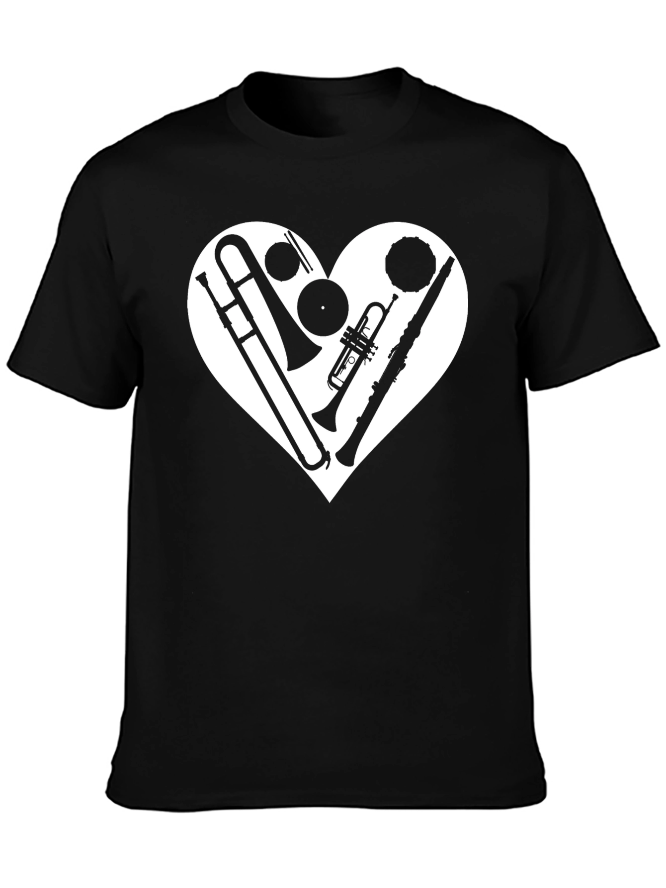 Musical Heart T-Shirt - Music Lover Tee