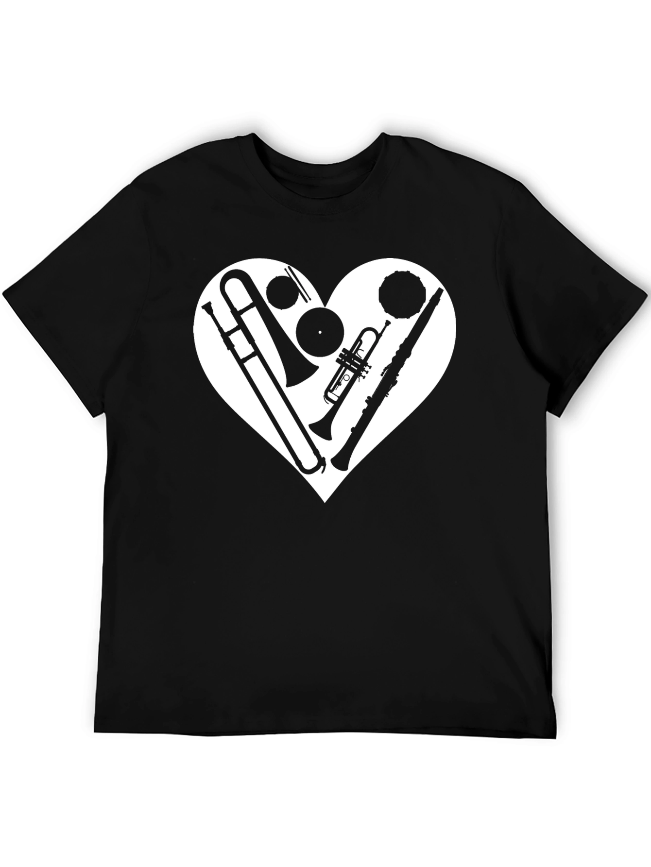 Musical Heart T-Shirt - Music Lover Tee