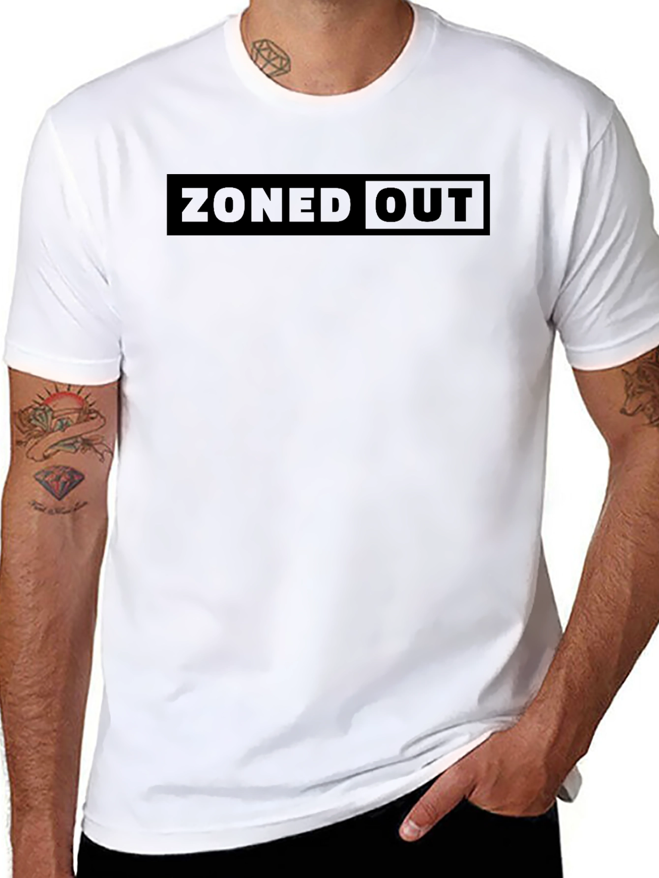 Zoned Out Graphic Tee - Black Casual Shirt