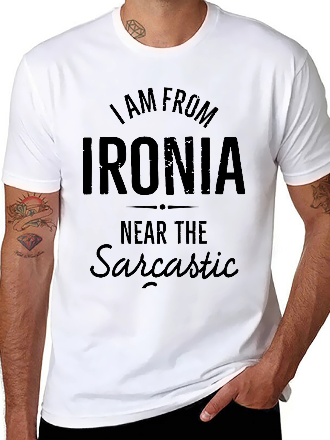 I Am From Ironia T-Shirt: Sarcastic Humor Apparel